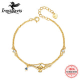 925 Silver Bracelet Double Layer Chain Magic Lamp for Women
