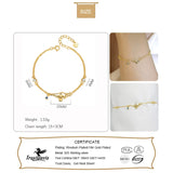 925 Silver Bracelet Double Layer Chain Magic Lamp for Women