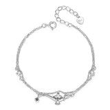 925 Silver Bracelet Double Layer Chain Magic Lamp for Women