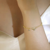 925 Silver Bracelet Double Layer Chain Magic Lamp for Women