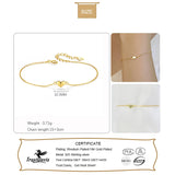 925 Sterling Silver Heart Chain Bracelet Charm 14k Jewelry