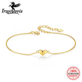 925 Sterling Silver Heart Chain Bracelet Charm 14k Jewelry
