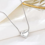 TrustDavis 925 Silver Sweet Heart Necklace Pendant for Women