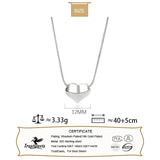 TrustDavis 925 Silver Sweet Heart Necklace Pendant for Women