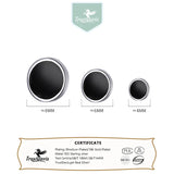 TrustDavis 925 Sterling Silver Round Stud Earrings For Women Girls