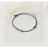 TrustDavis 925 Solid Silver Beads Chain Bracelet For Teens