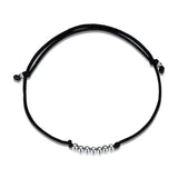 TrustDavis 925 Solid Silver Beads Chain Bracelet For Teens