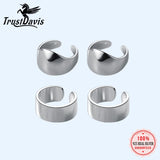 TrustDavis 925 Silver 2/3 Layer Ear Cuff Clip Earrings For Women DA250