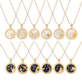 TrustDavis 925 Sterling Silver Constellation Pendant Necklace for Women