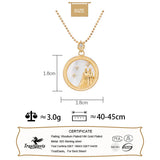 TrustDavis 925 Sterling Silver Constellation Pendant Necklace for Women