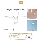 TrustDavis Daisy Necklace Summer Shell Flower Clavicle Chain Necklace