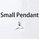Davis 925 Sterling Silver 2 Sea-Maid Fishtail Pendant Chokers Necklaces
