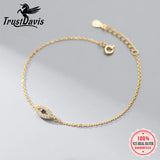 TrustDavis CZ Zircon Demon Eye Chain Bracelet