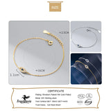 TrustDavis CZ Zircon Demon Eye Chain Bracelet
