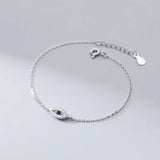 TrustDavis CZ Zircon Demon Eye Chain Bracelet