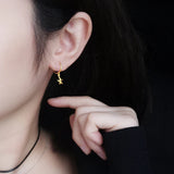 TrustDavis Silver Hanging Earrings with Various Charms