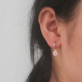 TrustDavis Silver Hanging Earrings with Various Charms