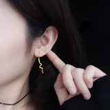 TrustDavis Silver Hanging Earrings with Various Charms