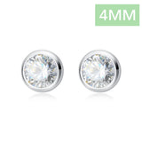 TrustDavis 925 Silver Kids Earring CZ Stud For Girls DT55