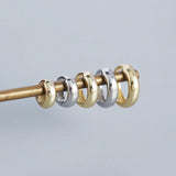 TrustDavis 925 Sterling Silver Wide Hoop Earring for Women Men