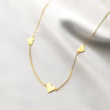 TrustDavis Heart Love Necklace For Women DA3118