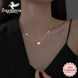 TrustDavis Heart Love Necklace For Women DA3118