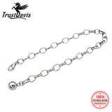 TrustDavis 925 Silver Beads Chain Bracelet Wedding Party S925 Jewelry