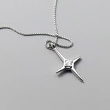 TrustDavis 925 Silver CZ Star Necklace Girls Women Birthday Wedding Gift