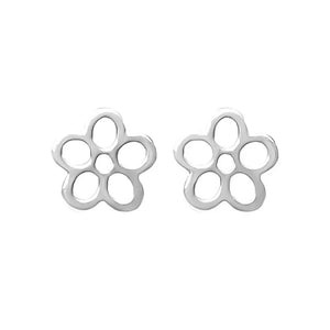 TrustDavis Cat on Moon Stud Earrings for Girls Kids Gift