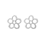 TrustDavis Cat on Moon Stud Earrings for Girls Kids Gift