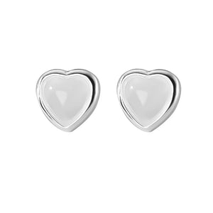 TrustDavis 925 Silver Sweet Love Stud Earrings Gift for Girls Xmas DS3431