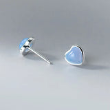 TrustDavis 925 Silver Sweet Love Stud Earrings Gift for Girls Xmas DS3431