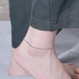 TrustDavis 925 Sterling Silver Babysbreath Chain Anklets For Women