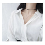 TrustDavis 925 Sterling Silver Cross Pendant Short Necklace For Women