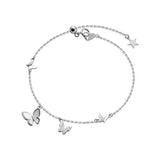 TrustDavis Butterfly Chain Bracelet Women Wedding Fine Jewelry