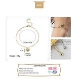 TrustDavis 925 Silver Love Girlfriends Gift Chain Bracelet For Women