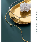 TrustDavis 925 Silver Beads Chain Anklets For Women DA1154