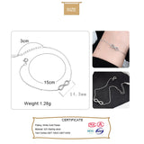 TrustDavis 925 Silver CZ Bracelet Wedding Party Gift