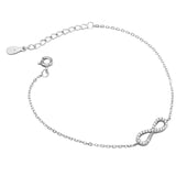 TrustDavis 925 Silver CZ Bracelet Wedding Party Gift