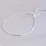 TrustDavis 925 Silver Snake Bone Chain Ins Bracelet YQ197