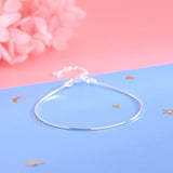TrustDavis 925 Silver Snake Bone Chain Ins Bracelet YQ197