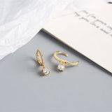 TrustDavis CZ Hoop Earrings Sparkling S925 Wedding Jewelry