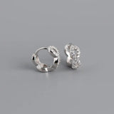 TrustDavis Geometric Infinite CZ Hoop Earring For Women