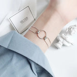 TrustDavis 925 Silver Snake Chain Bracelet For Women Lady