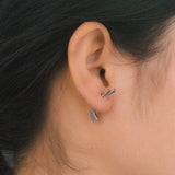 TrustDavis 925 Sterling Silver Pistol Gun Stud Earrings For Women