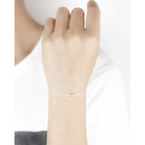TrustDavis 925 Silver Round Bead Bracelet Wedding Party Jewelry