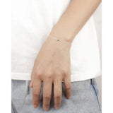 TrustDavis 925 Silver Round Bead Bracelet Wedding Party Jewelry
