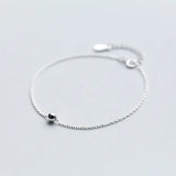 TrustDavis 925 Silver Round Bead Bracelet Wedding Party Jewelry
