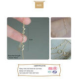 TrustDavis S925 Silver Bracelet English Letters Mini Transfer Fine DB1384