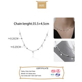 TrustDavis Choker Necklace Link Chain Party Small Tassel Circle Beads Charm